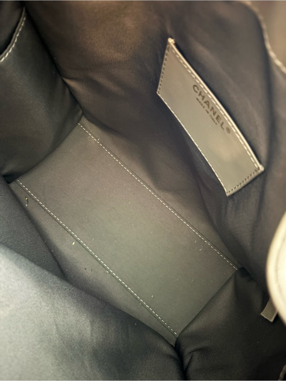 Gray Quilted Tote